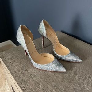Christian Louboutin Metallic D'Orsay Pump 39